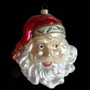 Vintage Blown Glass Santa Clause Ornament